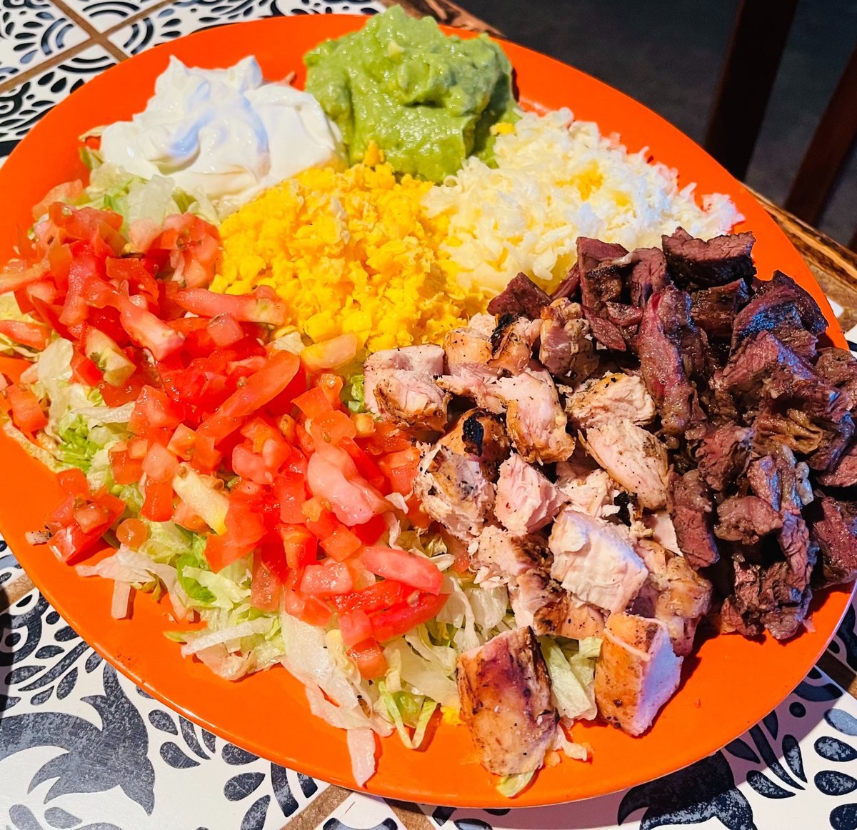 An El Palenque catering order delivered and set up as a buffet